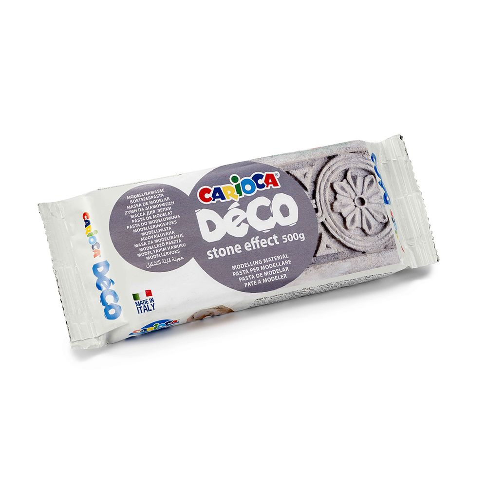 Масса для лепки отвердевающая Deco 500 г, серый 30996/41, Carioca 30996/41