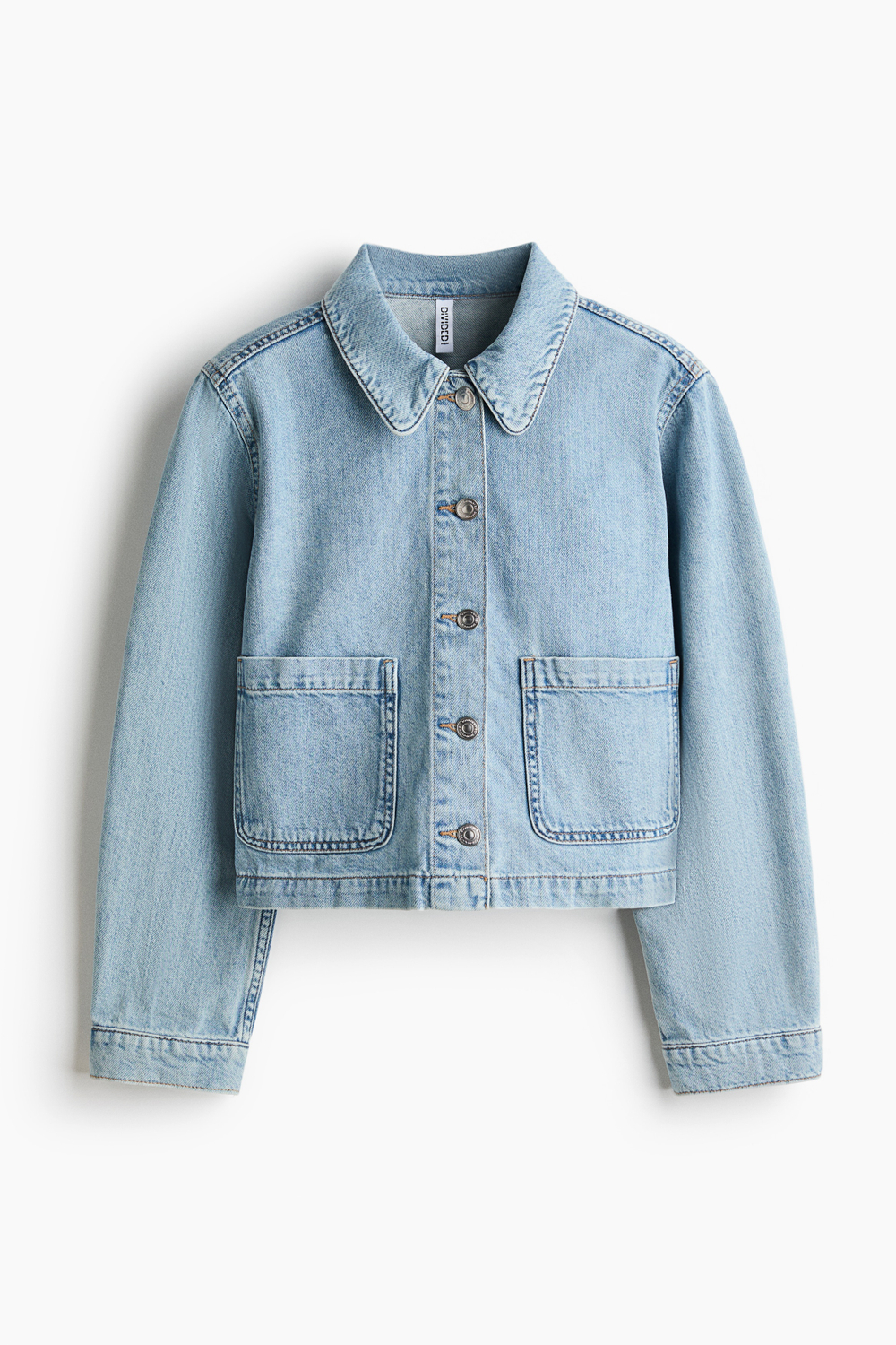 Джинсовая куртка — классический воротник, короткая модель - H&M