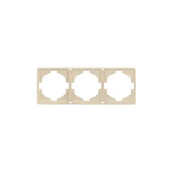 Рамка на 3 поста KRANZ Miele Round Шелк KR-78-0753-7