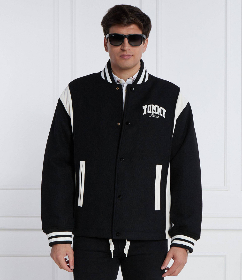 Куртка бомбер TJM LETTERMAN Tommy Jeans - черный(DM0DM17223)