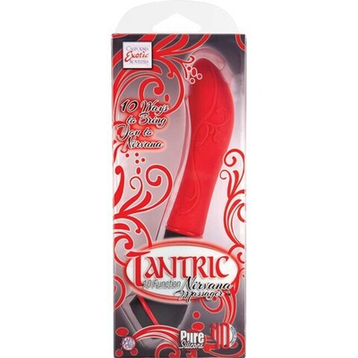 Мощный вибратор для G-стимуляции Tantric Nirvana Massager (10 режимов) (Цвет: черный с красным)