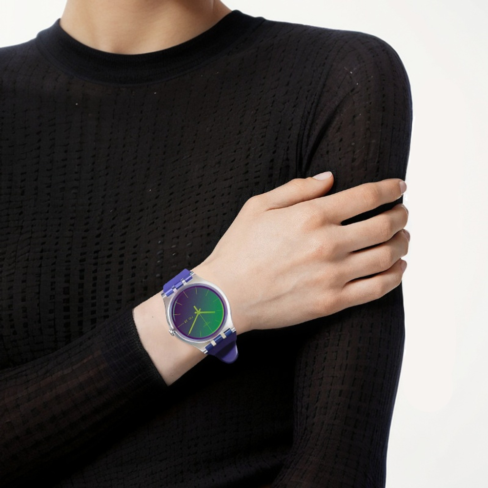 SWATCH Unisex 41mm Green Watch SUOK712