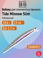 Воблер DUO Tide Minnow Slim 175SP, CCC0386 Grey Mullet, 175 мм, 27,6 г, нейтральный, минноу
