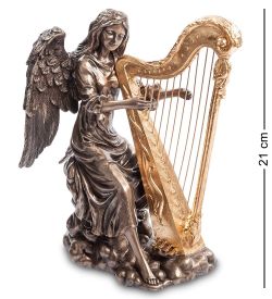 Veronese WS-691/ 2 Статуэтка «Ангел, играющий на арфе»