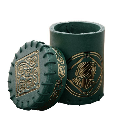 Кожаный стакан для перемешивания кубиков - The Witcher Dice Cup. Triss - The Loving Sister