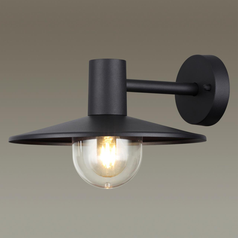 4833/1W NATURE ODL21 711 черный/стекло Ландшафтный настенный светильник E27 1*40W IP44 FURCADIA