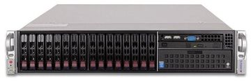 Сервер Supermicro SuperServer 2029P-C1RT без процессора/без ОЗУ/без накопителей/количество отсеков 2.5" hot swap: 16/2 x 1200 Вт/LAN 10 Гбит/c