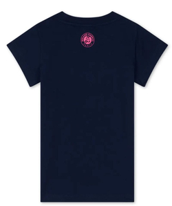 Футболка для мальчика теннисная Roland Garros Kids Logo Tasha - темно-синяя
