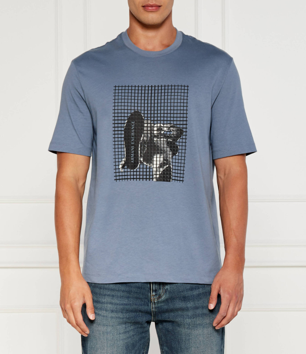 Футболка Armani Exchange - голубой(6DZTLD ZJ9JZ)