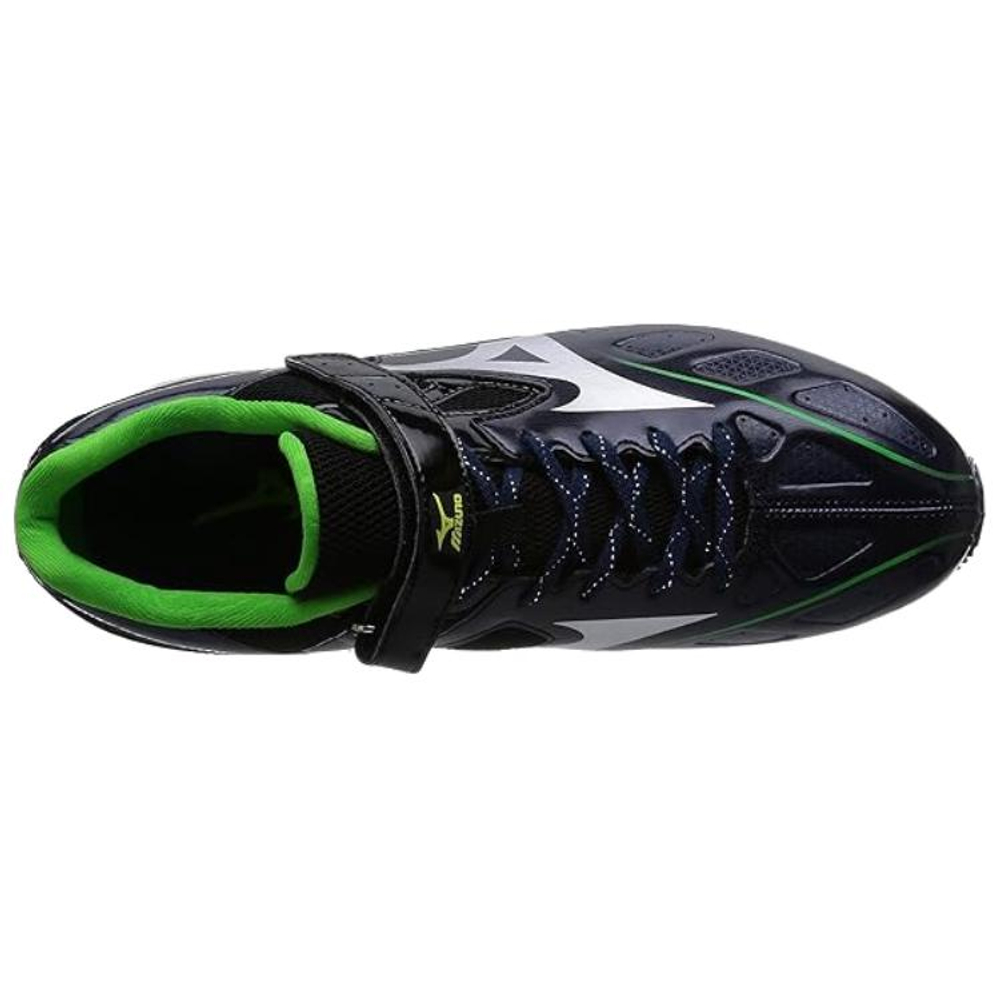Mizuno Built Sprint 2 Black Green Track And Field Shoes Men"s