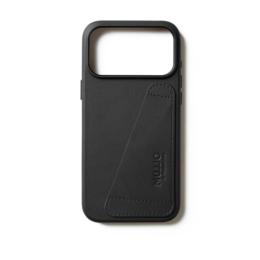 Чехол Mujjo Wallet Leather для iPhone 17 Pro Max черный