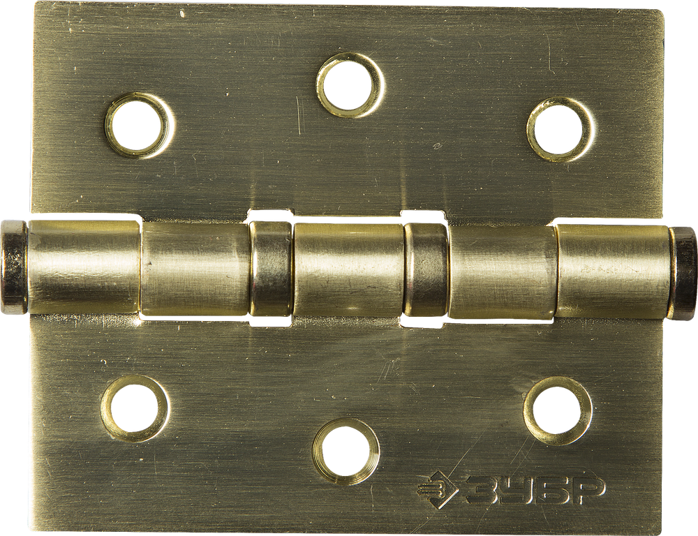 37601-075-3 Петля универсальная, 2 подшипника, цвет мат. латунь (SB), с крепежом, 75х63х2,5мм, 2 шт