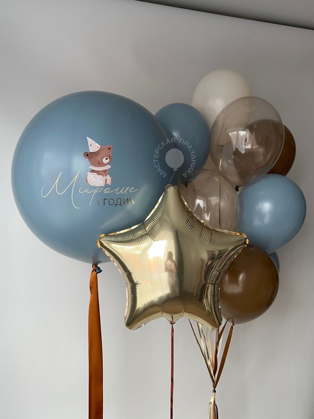 Воздушные шары для мальчика на годик №8650 