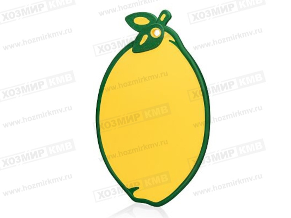 (598Эльф Пласт) доска разделочная Lime/Лайм пластик желтый/зеленый
