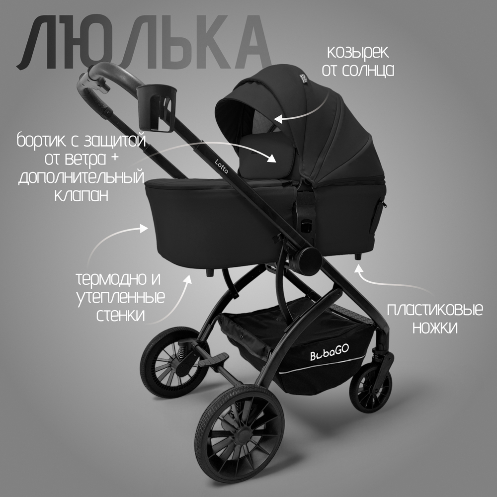 Модульная коляска BubaGO Lotta Thermo 3в1