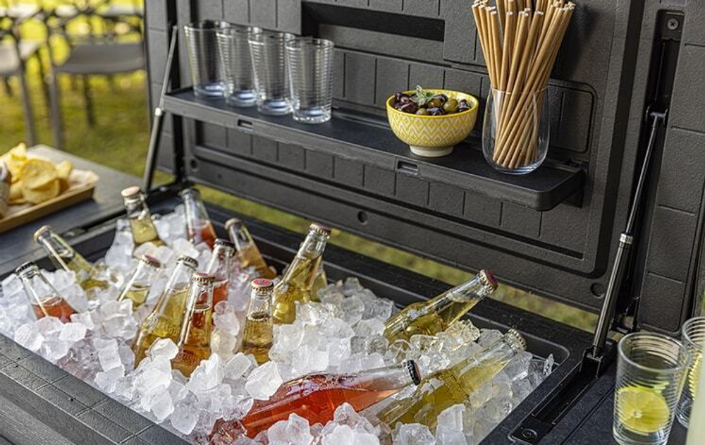 Стол бар - холодильник Keter Patio Cooler & Beverage Cart