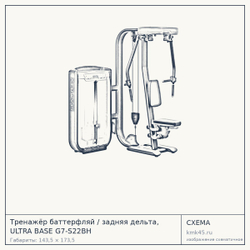 Тренажёр баттерфляй / задняя дельта, ULTRA BASE G7-S22BH — от 529 000 ₽