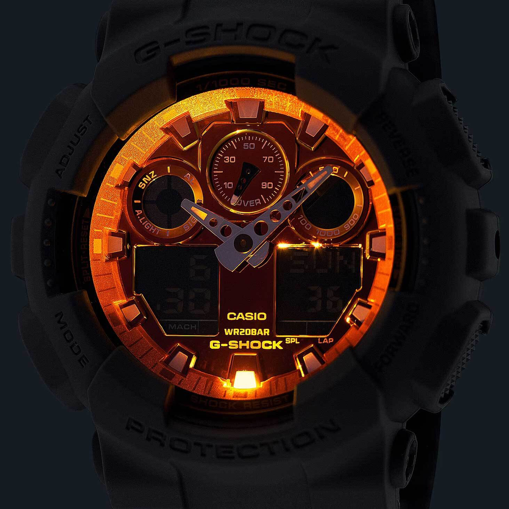 Мужские наручные часы Casio G-Shock GA-100FL-8A