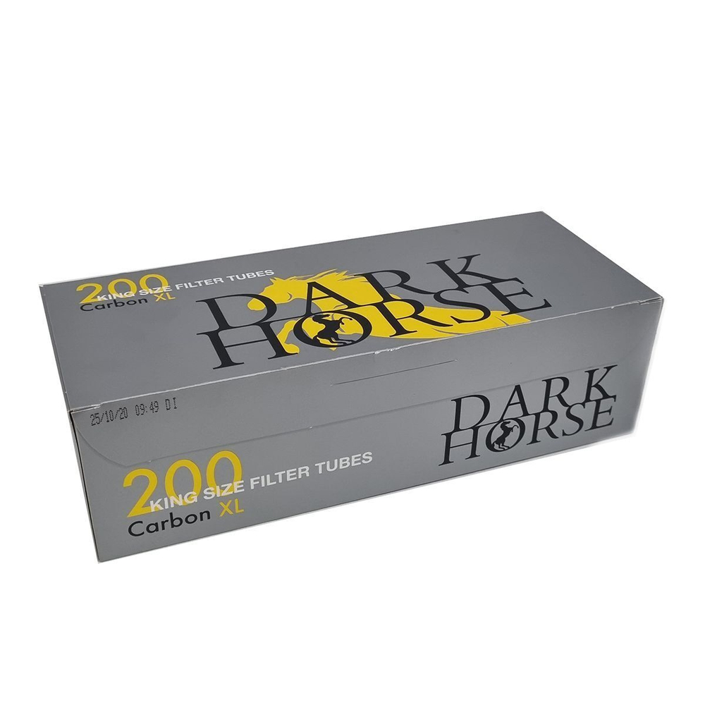 Гильзы для сигарет "Dark Horse" Extra Long Carbon Filter 200шт