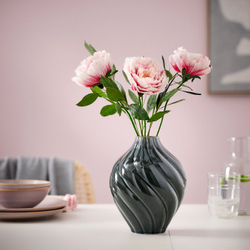 IKEA KORNSPARV  (ИКЕА КОРНСПАРВ)  -  Ваза - серо-голубая 22 см