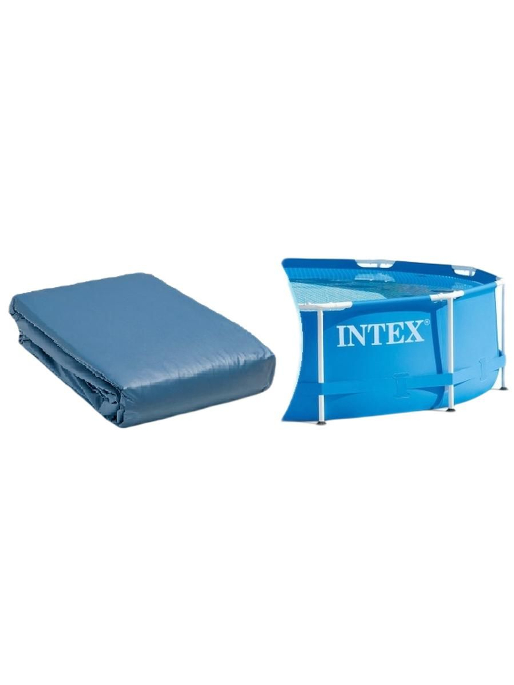 Чаша для каркасного бассейна 457 см Intex 10098, сменный лайнер Prism Frame (светло-синий)