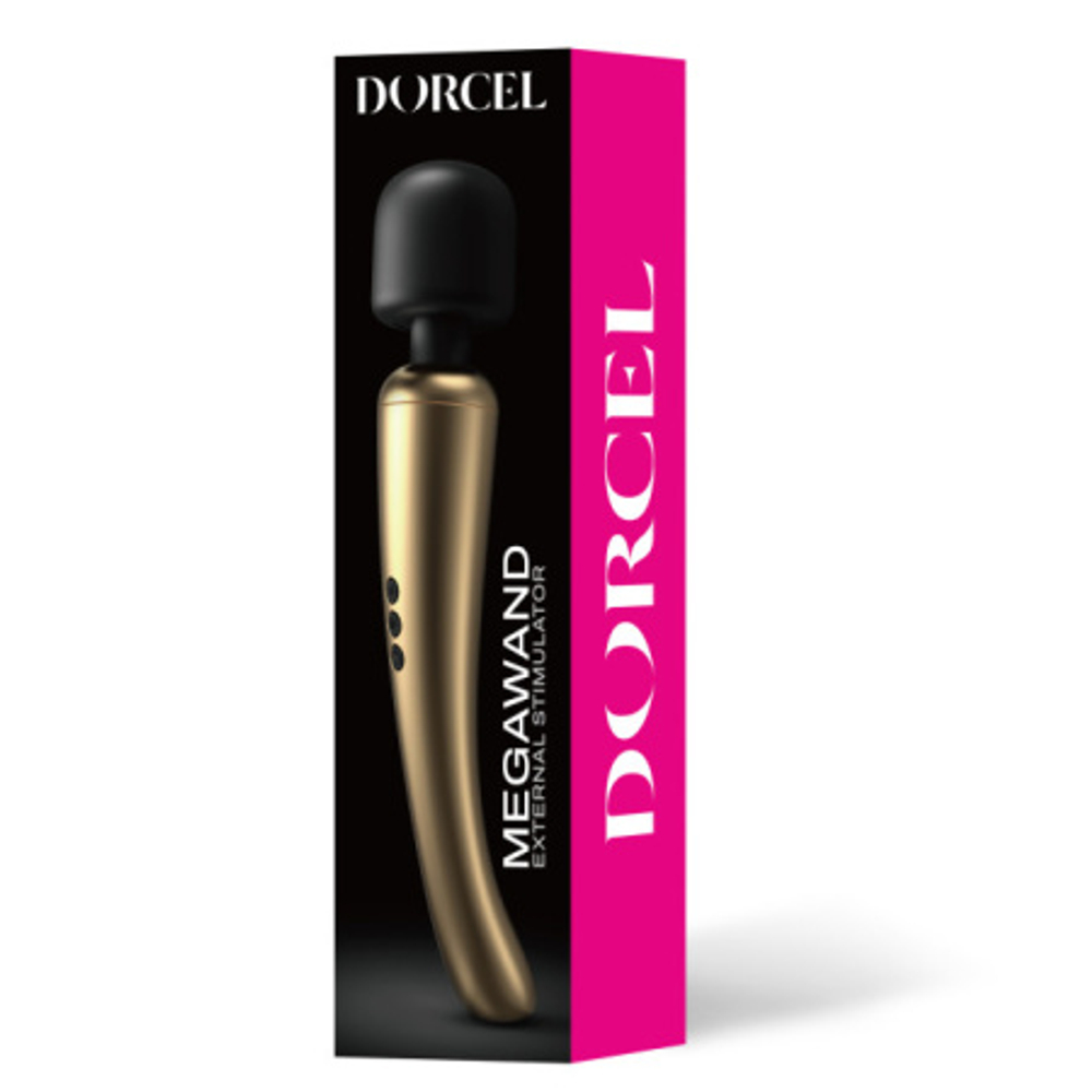 Вибратор Dorcel MEGAWAND GOLD, 20 режимов