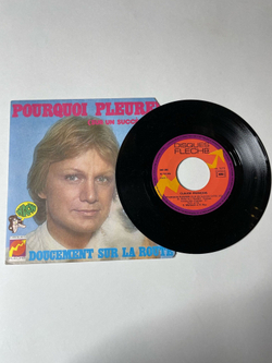Винтажная виниловая пластинка LP Claude Francois Pourquoi Pleurer (Sur Un Succes D'ete) (France 1975) 7 дюймов
