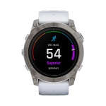 Умные часы Garmin Epix Pro (Gen 2), 51mm, Sapphire Edition Titanium with Whitestone Band (010-02804-11)