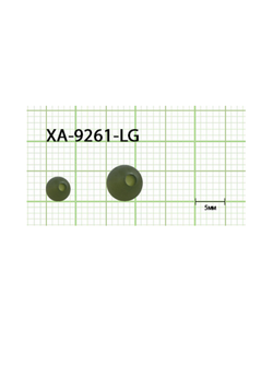 Бусины резиновые Fish Crystal для монтажа рыболовных оснасток Rubber Bead LIGHT GREEN XA-9261 №6 ( 5 упаковок )