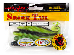 Виброхвосты съедобные LJ Pro Series Spark Tail 4,0in (10,1 см), цв. T53, 5 шт.