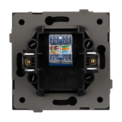 Механизм компьютерной розетки SCT-TENDO-MPC1-PL-BK (RJ-45, CAT6) (Arlight, -)