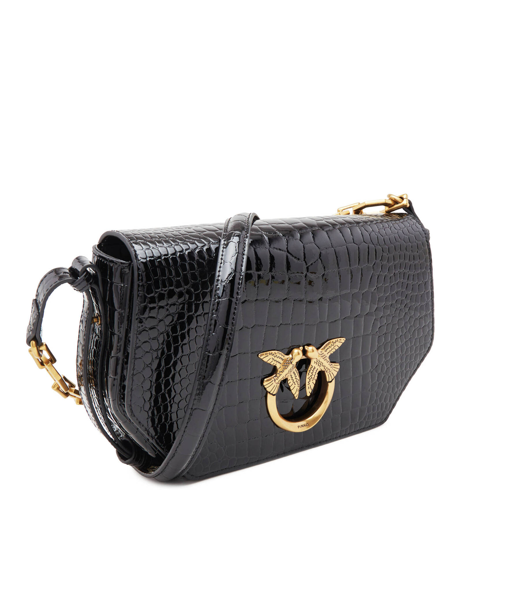 Кожаная сумка через плечо LOVE CLICK EXAGON CLASSIC Pinko - черный(100073 A17O)