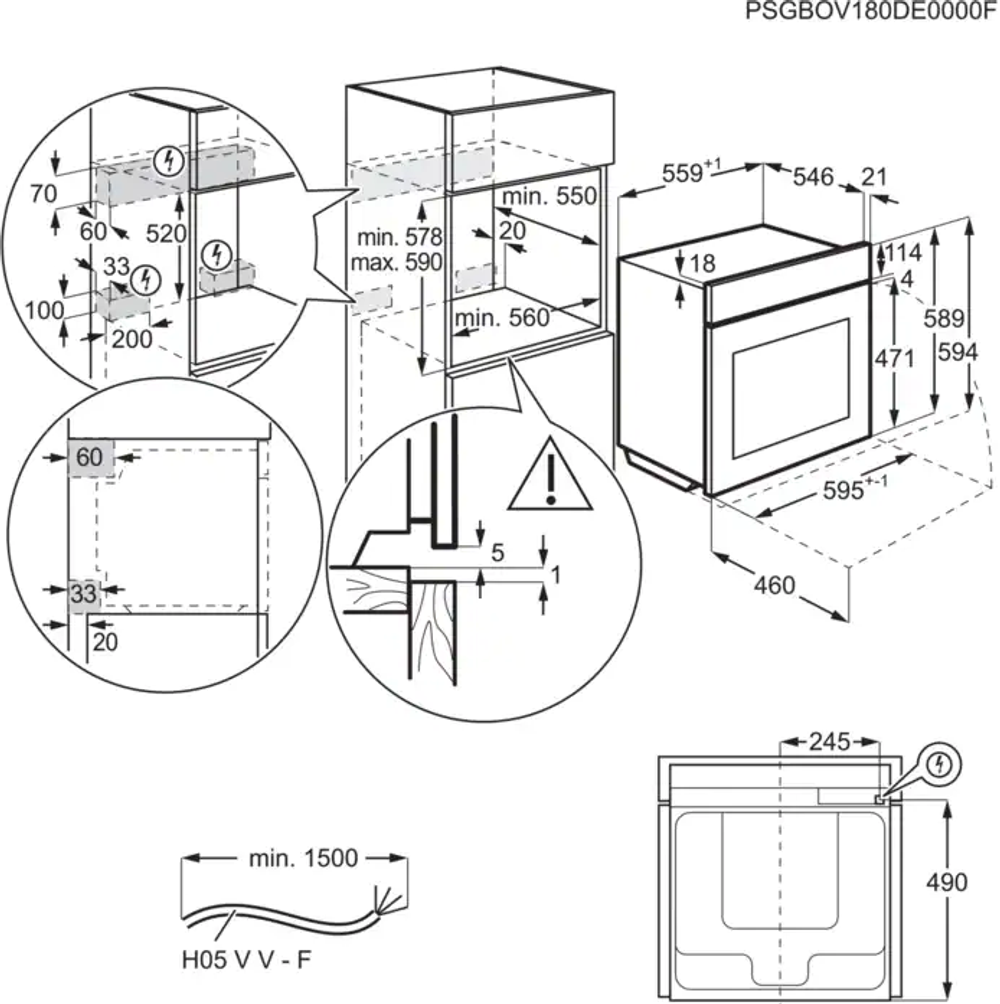 Встраиваемый духовой шкаф ELECTROLUX EOB8S39Z