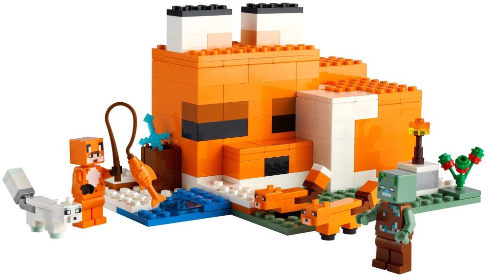 Конструктор LEGO Minecraft 21178 Лисья хижина