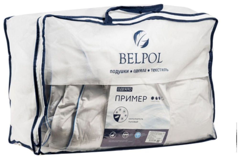 Одеяло BELPOL Пример, теплое, 140 х 205 см, белый