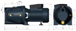 UNIPUMP Поверхностный насос JET 110 L