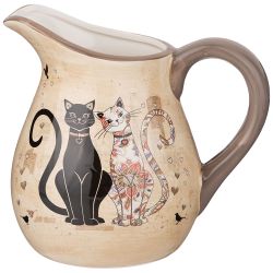 КУВШИН AGNESS "ПАРИЖСКИЕ КОТЫ" 18*13*16,5 СМ 1150 МЛ (КОР=16ШТ.)