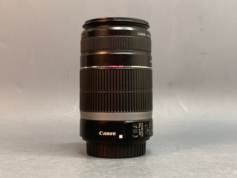 Canon EF-S 55-250mm 4-5.6 царапки на передней линзе