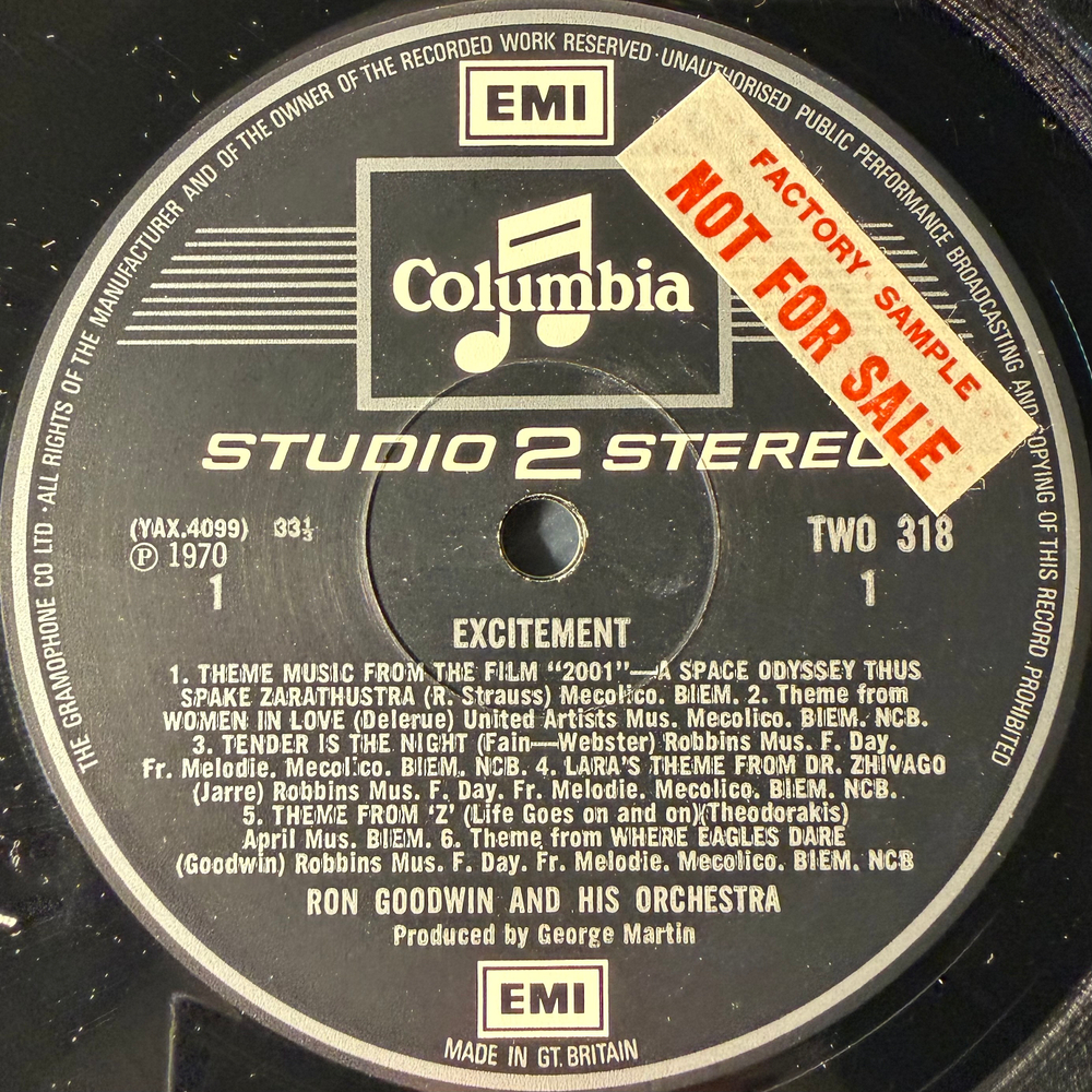 Excitement! - Ron Goodwin And His Orchestra (Англия 1970г.) Promo