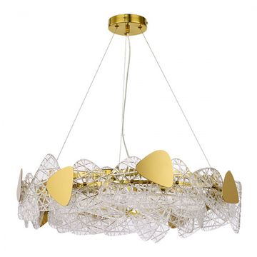 Люстра подвесная 8*Е14 6582/8 золотой/прозрачный Queeny Lumion