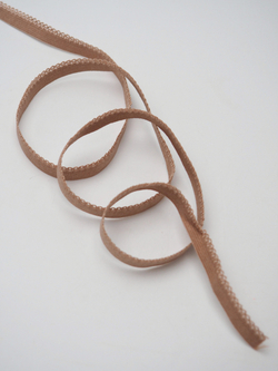 Резинка бельевая ажурная коричневая ширина 9 мм без учета фестона