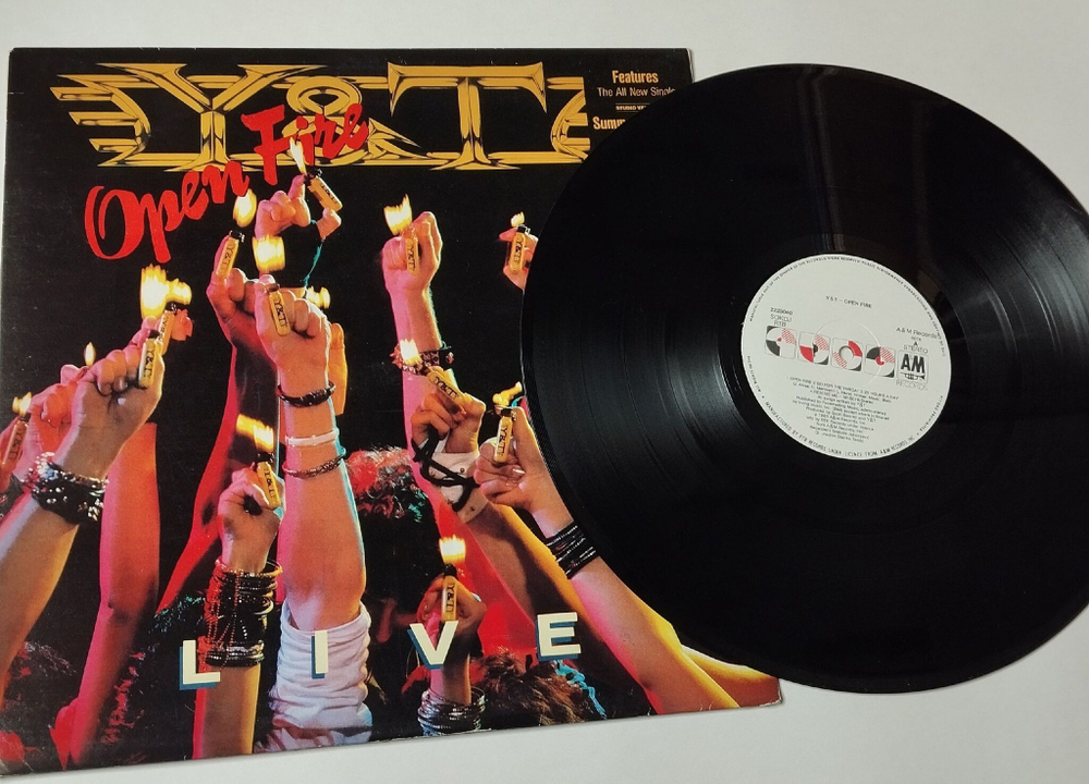 Винтажная виниловая пластинка LP Y and T Open Fire (Югославия 1985)