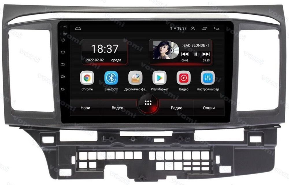 Магнитола для Mitsubishi Lancer X 2007-2016 - AK608R9-MTK Android 10