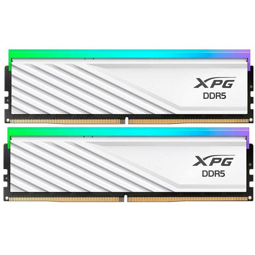 Модуль памяти DIMM DDR5 32Gb, 6400Mhz, 2x16Gb, ADATA XPG Lancer RGB White (AX5U6400C3216G-DTLABRWH)