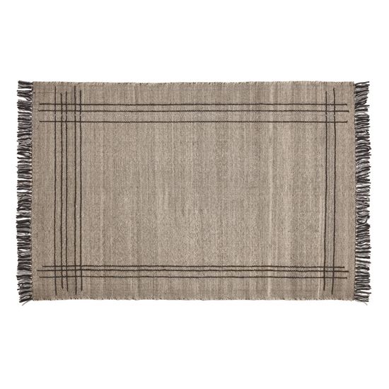 Eneo Ковер с бежевыми и коричневыми кисточками 160 x 230 см