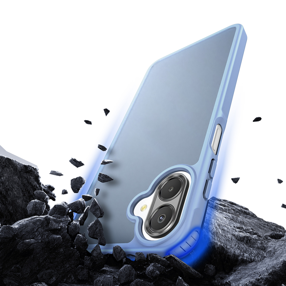 Матовый чехол светло-синего цвета для Samsung Galaxy A08 4G, Galaxy A07 (4G, 5G) и Galaxy A06 (4G, 5G), серия Yind Series от Dux Ducis
