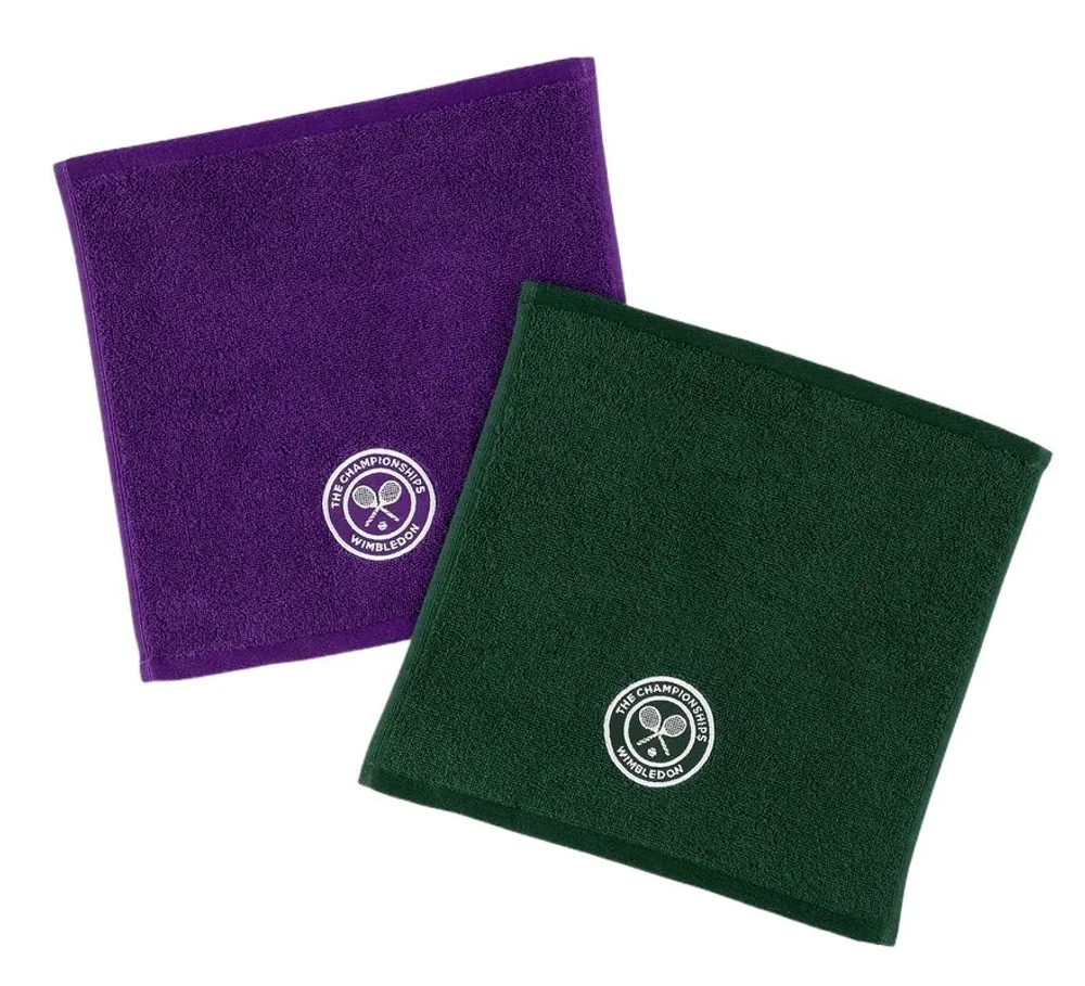 Полотенце теннисное Wimbledon Face 2P - green/purple