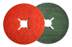 27650 Круг фибровый 3M Cubitron II 987C P80+ 125 мм х 22 мм - 25 шт/уп