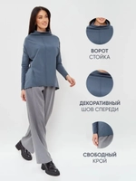 Лонгслив оверсайз с воротником