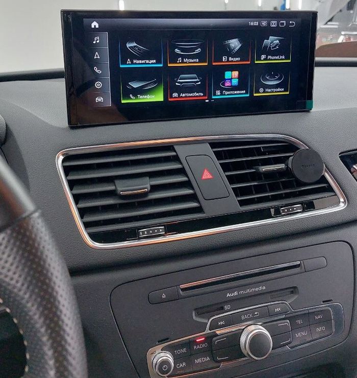Магнитола для Audi Q3 2011-2019 (без MMI 3G) - RDL-8513 монитор 10.25" на Android 13, Быстрая, CarPlay, 4G SIM-слот